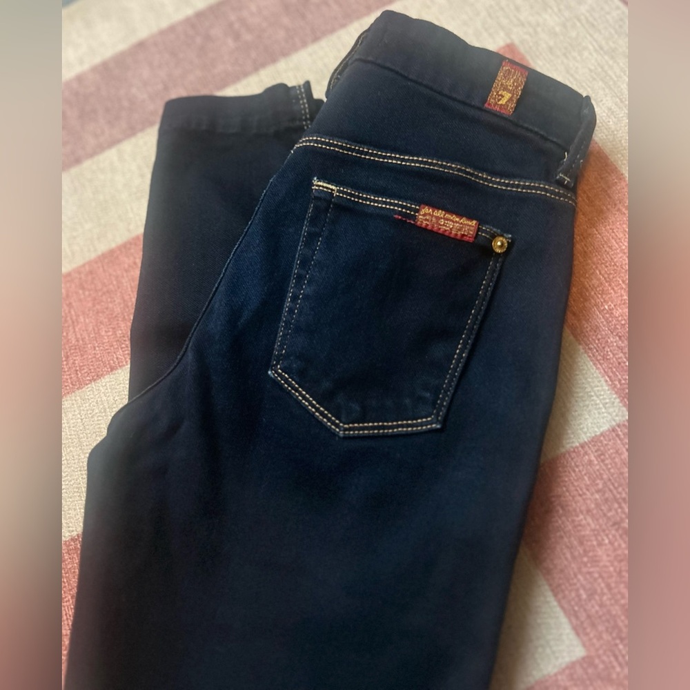 7 For All Mankind Dark Blue Jeans